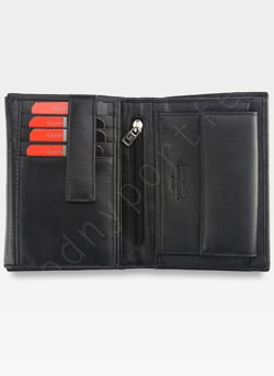 Pánska peňaženka Pierre Cardin Kožená Classic Black Tilak26 330 RFID Black + Red